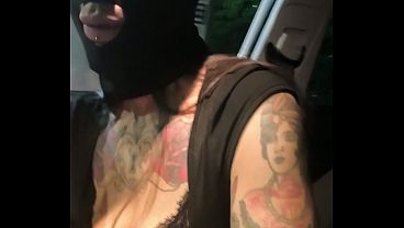 Nikatsu ventures out for the first time practicing Dogging on the streets