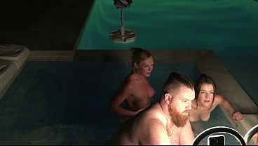 Hardcore Hot Tub Threesome Deliah Grace & Becca Blair WCA productions