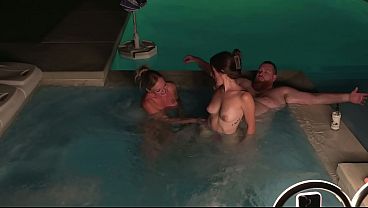 Hardcore Hot Tub Threesome Deliah Grace & Becca Blair WCA productions