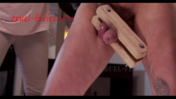 Useless Dick Caned by Blonde Hard Mistress