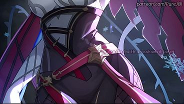 Rosaria from Genshin Impact makes your cock suffer (Edging JOI)