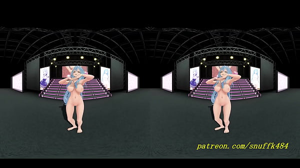 vr180 mmd Lamy Nude dance 3d hololive 3 min