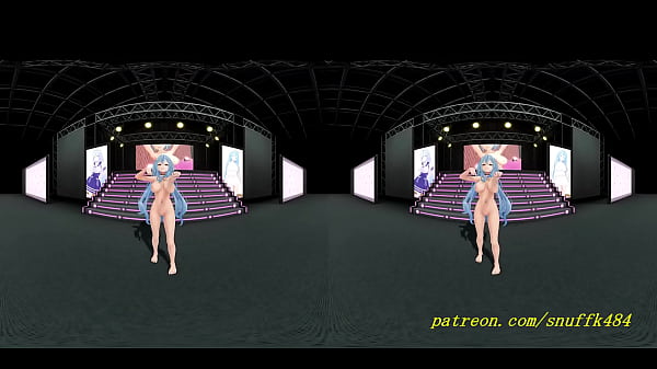 vr180 mmd Lamy Nude dance 3d hololive
