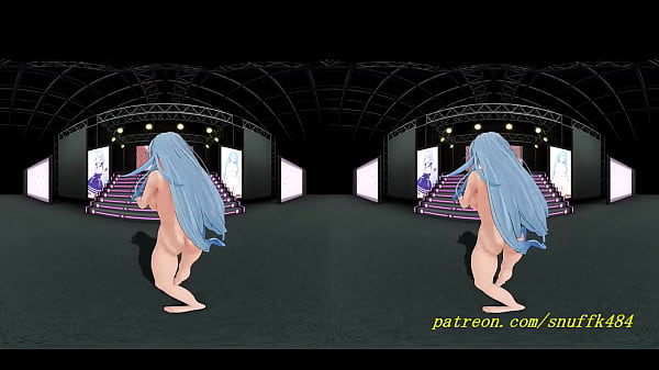 vr180 mmd Lamy Nude dance 3d hololive