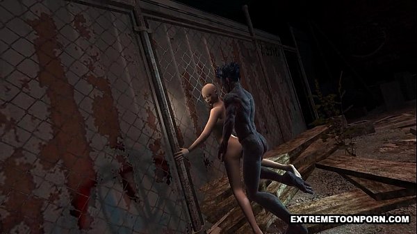 Shaved 3D Toon Babe Gets Fucked Hard by a Monster