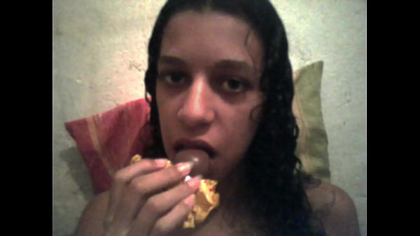 Jade with candy at her boyfriend's house