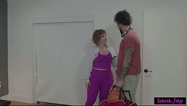 Star Player James Angel Takes Out His Stress On Coach Sara Jay's DumpTruck Ass!