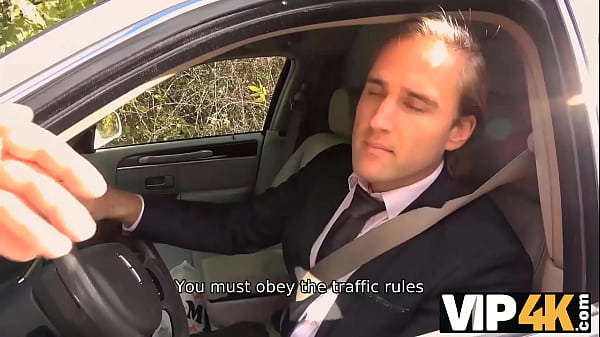 VIP4K. Bride permits husband to watch her having ass scored in limo
