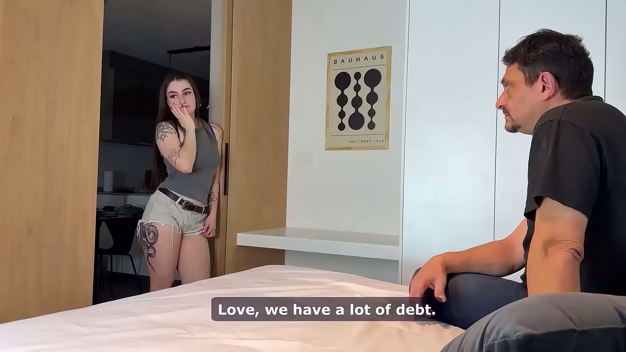 Humillated by debt in front her boyfriend (ENG subt.)