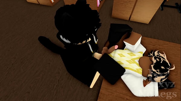 Roblox femboy in stocking got fucked by a white...