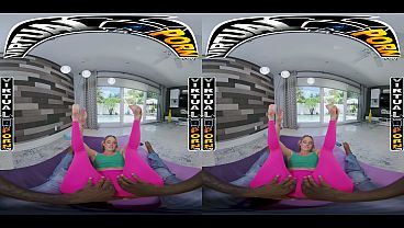 VIRTUAL PORN- Gorgeous Kelsey Kane Turns Home Yoga Into A Wild Stretch And Cum Soaked Treat