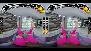 VIRTUAL PORN- Gorgeous Kelsey Kane Turns Home Yoga Into A Wild Stretch And Cum Soaked Treat