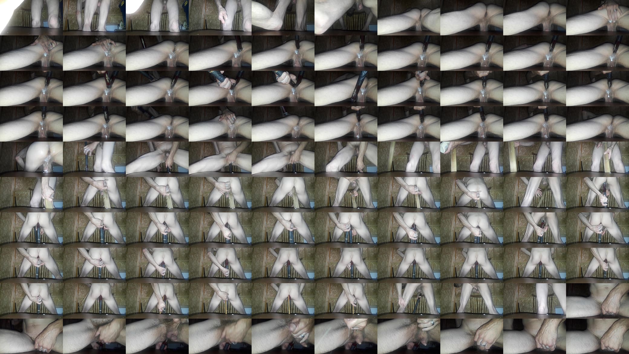 1&times;2 and 3 cue sticks poking ass and cumshot 预览图