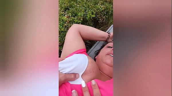 Homemade amature outdoors. Rad Brad Milf gets pussy fucked and throats cock part 2