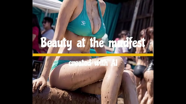 Korean Mud Festival made with AI