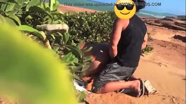 Hot wife in thong bikini walking on deserted beach showing off her big ass