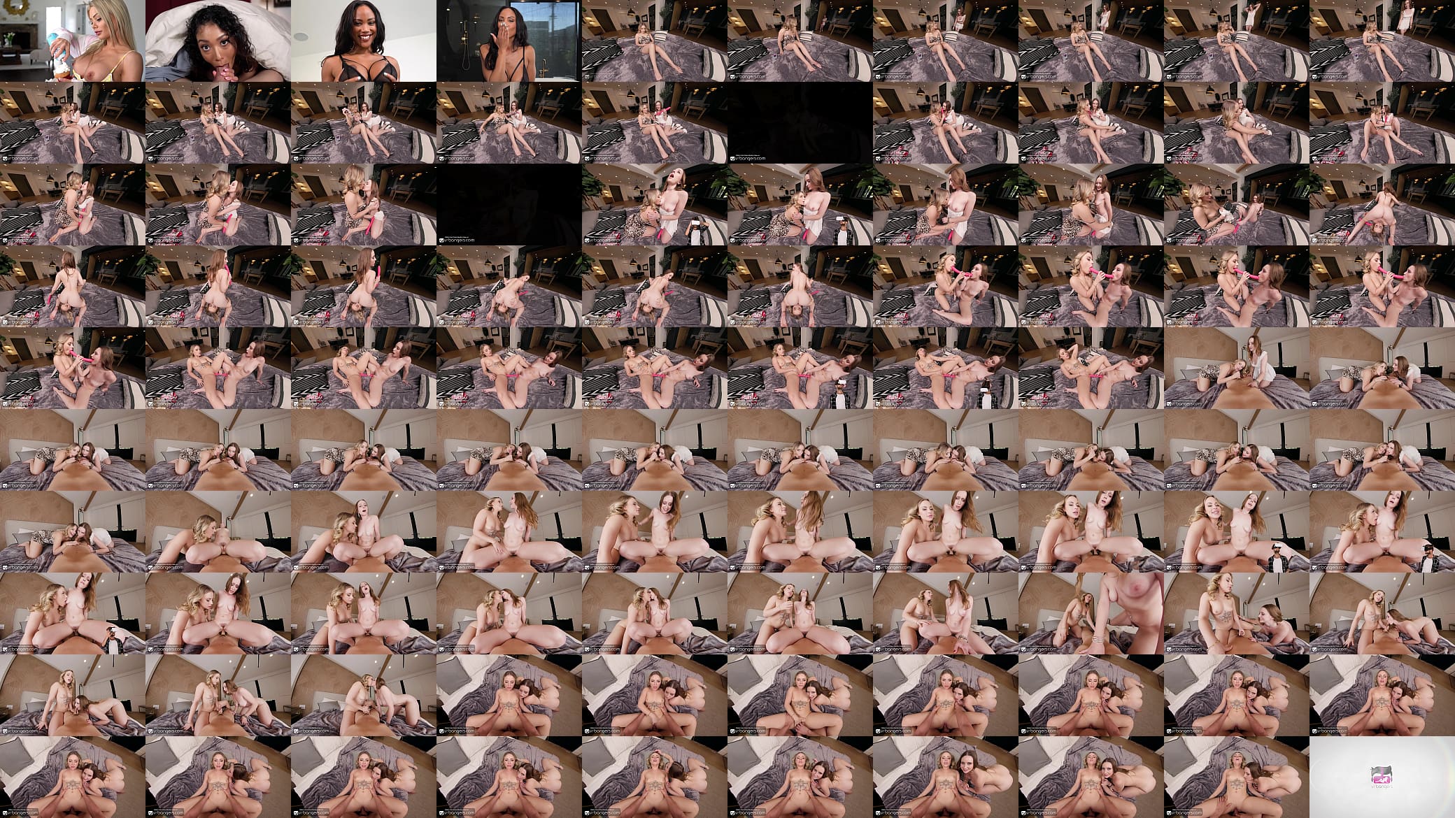 VR Bangers Sexy Babes Anna Claire Clouds &amp; Laney Grey HD Porn 预览图