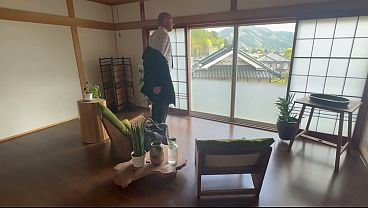 Busty Blonde Housewife Fucks Husband after Huge Business Deal