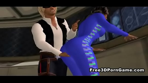 Fille Sexy De Dessin Animé 3D Se Fait Baiser Sur Un Vaisseau Spatial