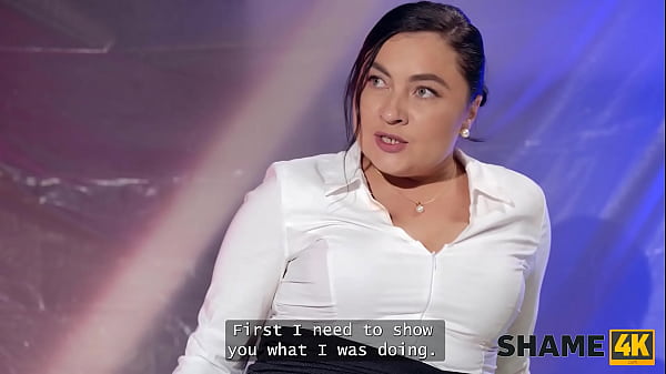 SHAME4K. Masturbation finished as a sex with a stranger at work