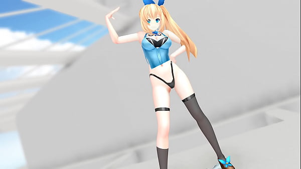 【MMD R-18】Mirai Akari Strip Girls
