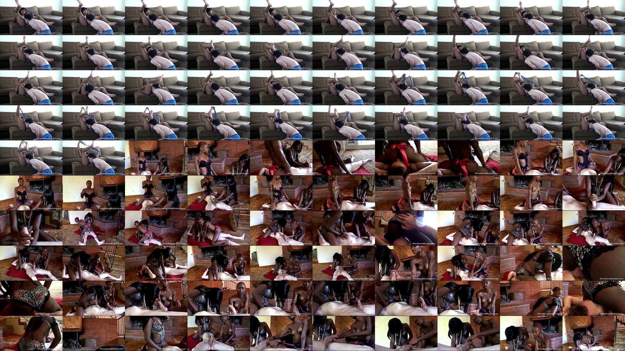 White Guy Eats Femdom Ebony Cunt 预览图