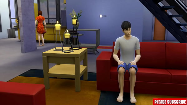 Stepson catches his Korean stepmom masturbating in front of the computer and then helps her to have sex after a long time without - Family Sex Taboo | Forbidden Sex