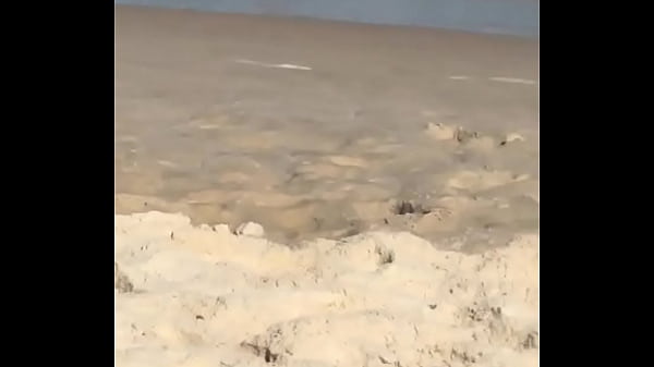 Deny hot rolly boarder diving on the beach very hot brand new baker 45 sec