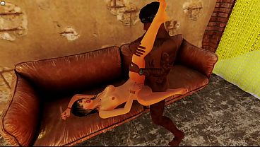 Black Thug captured a little white girl and banged her in Dungeons / SEX FILM STUDIO / 3DxChat / Horny Night