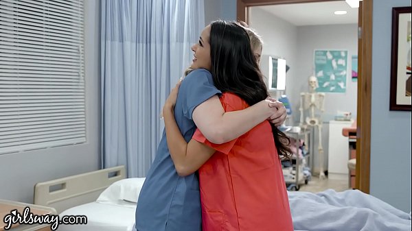 Girlsway Hot Rookie Nurse With Big Tits Has A Wet Pussy Formation With Her Superior