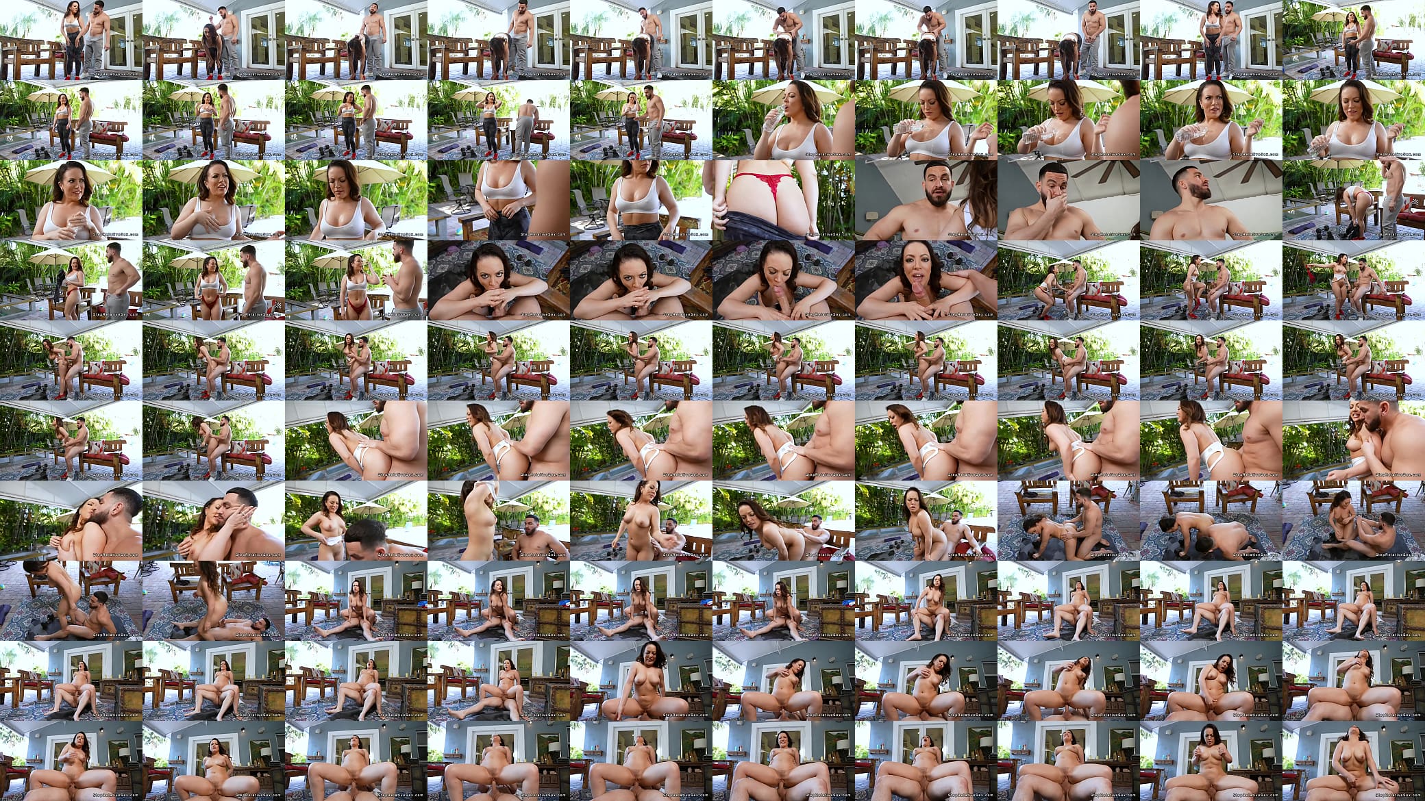 Muscle stepson fucks busty stepmom outdoors 预览图