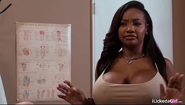Download Video - Busty nurse gets horny seeing lesbian patients pussy licking