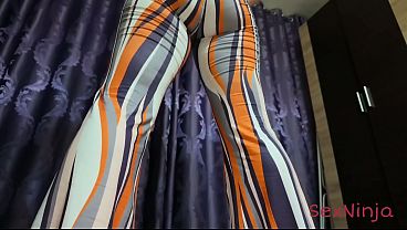 Download Video - Step-Mom Bends Over and Tears her Leggings During Yoga without Realizing
