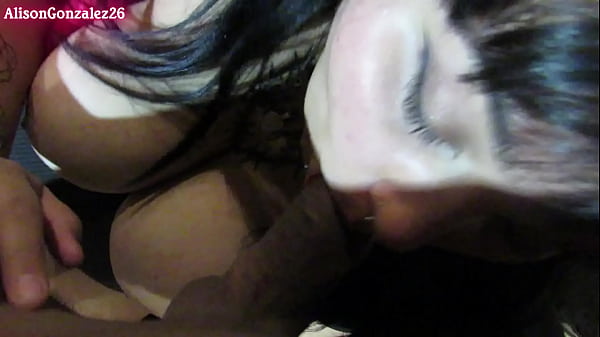 POV chubby girl sucking cock deep in her throat before her parents discover her