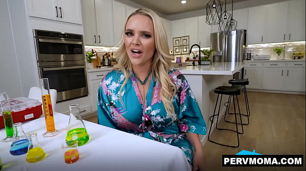 Stepmom Alexis Monroe makes stepson finger her pussy and then give his cock some love by putting it into her mouth
