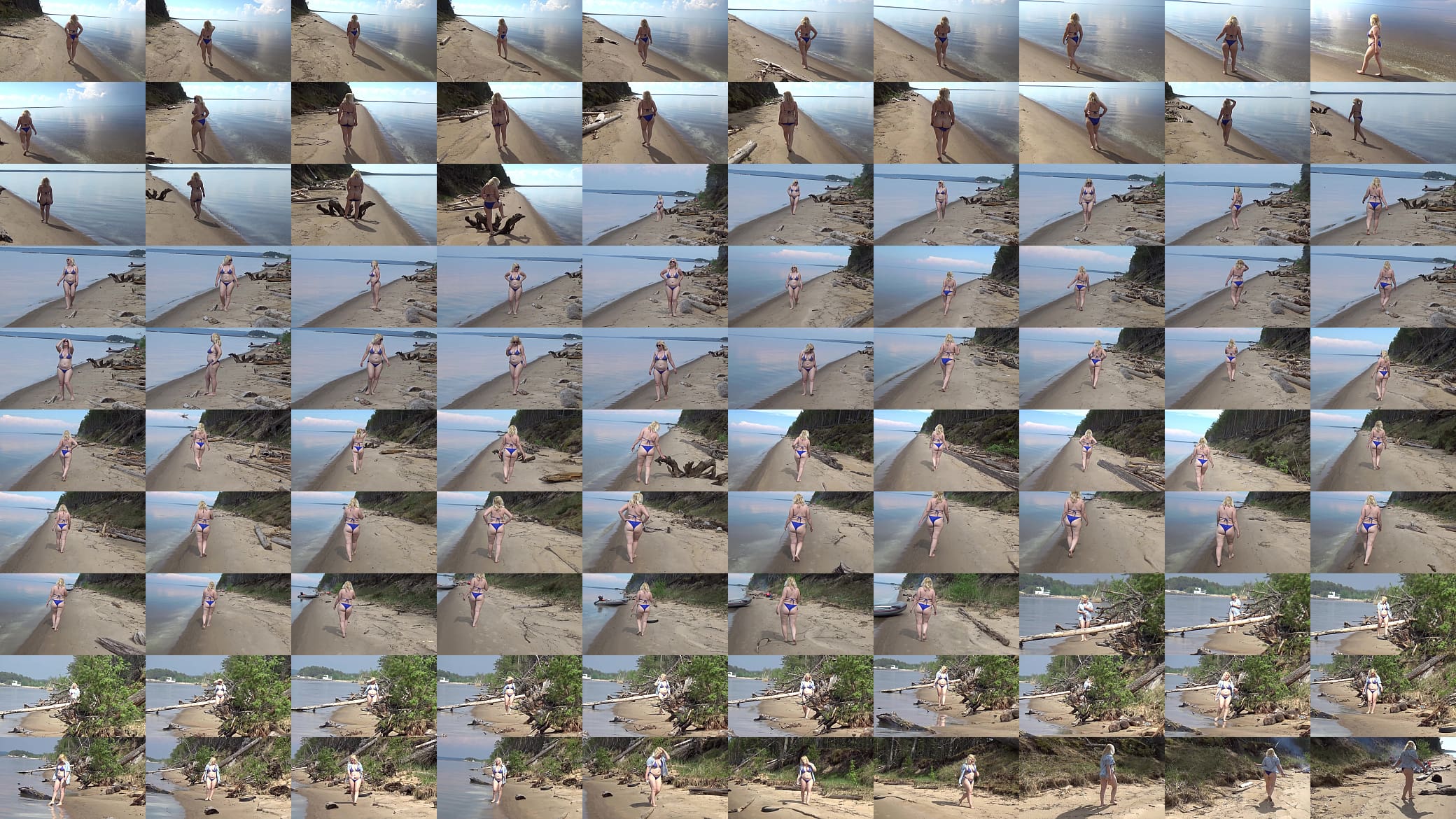 Wild beach walk milfs in bikinis 预览图