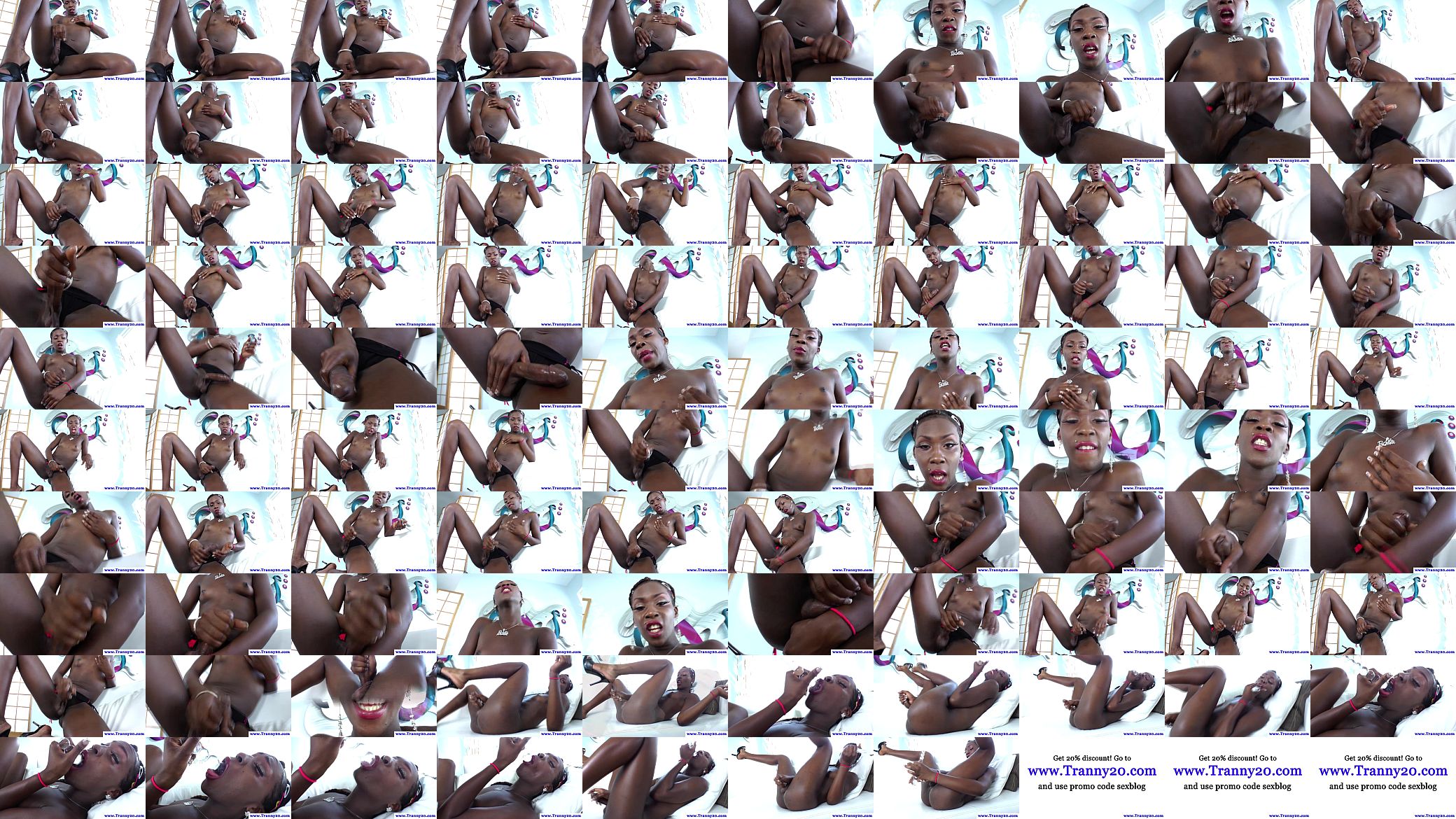 Black shemale tranny solo toy play 预览图