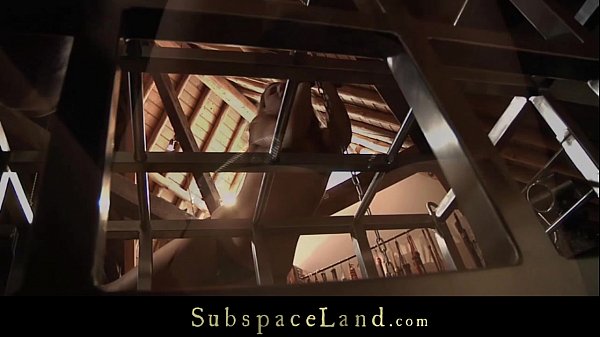 Chained slave bondage painful fucking under Master control