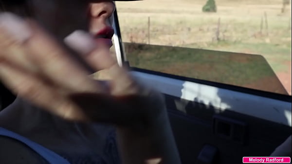 BIG TITS Tattooed Mature Milf Gives Stranger a Blowjob In The Outback For a Lift Home