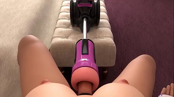 Amy handjob and sex machine. Futa