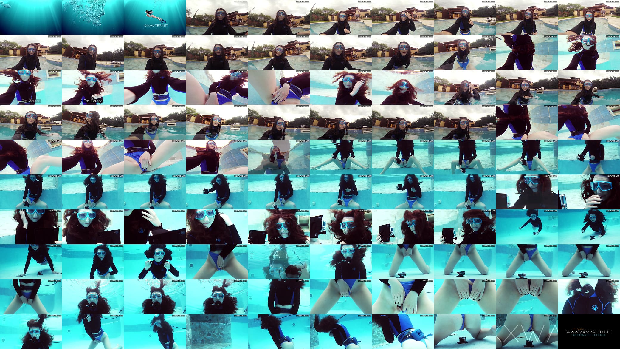 Hot underwater pool masturbation of Emi Serene 预览图