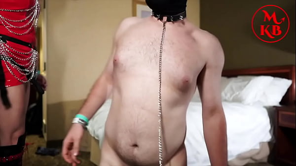 Mistress Kora Bell Punishes & Pegs Slut Boy's A...