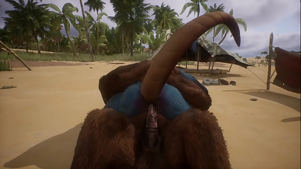 Minotuar fucks a Lizard and cums deep inside hi...