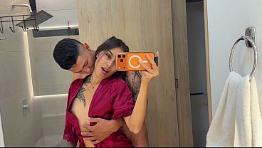 Very hot amateur sex with my stepsister in the shower