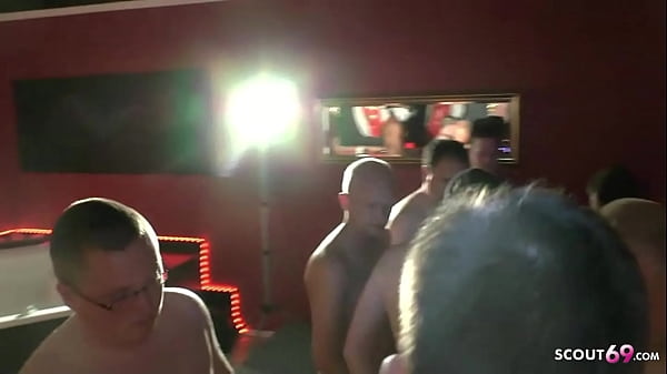 Real German Amateur Gangbang with two Teens and old Guys