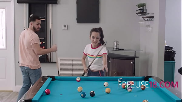 Teen Free Used On Pool Table- Freya Von Doom