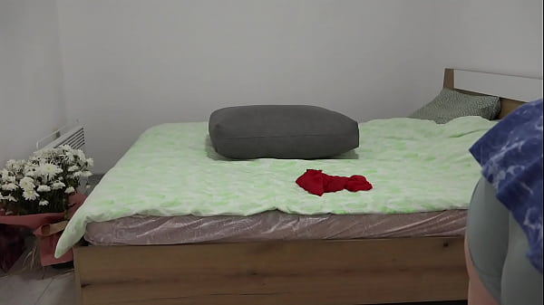 A mature milf with a fat ass is waiting for her lover, changing clothes and trying on Santa Claus to her big boobs. PAWG swaps panties for thongs. Homemade fetish in Christmas socks. Amateur.