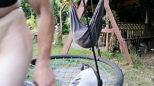 Bdsmslaveboy in his garden