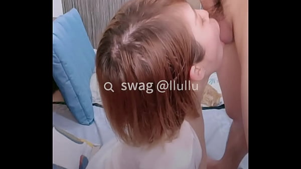 Cum in hot wife @llullu mouth on livestream. SWAG.live