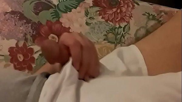 At home alone jacking off on the couch; an amat...